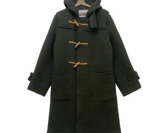 Cabane de Zucca van Issey Miyake dikke wollen duffelcoat