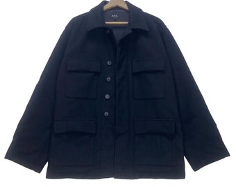 Made in France A.P.C. Field Tactical Winter Wool Jacket