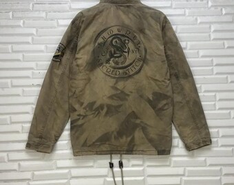 Japanese Brand Knowrey Sacred Stitch New York Camouflage Army Military Fashion Field Jacket