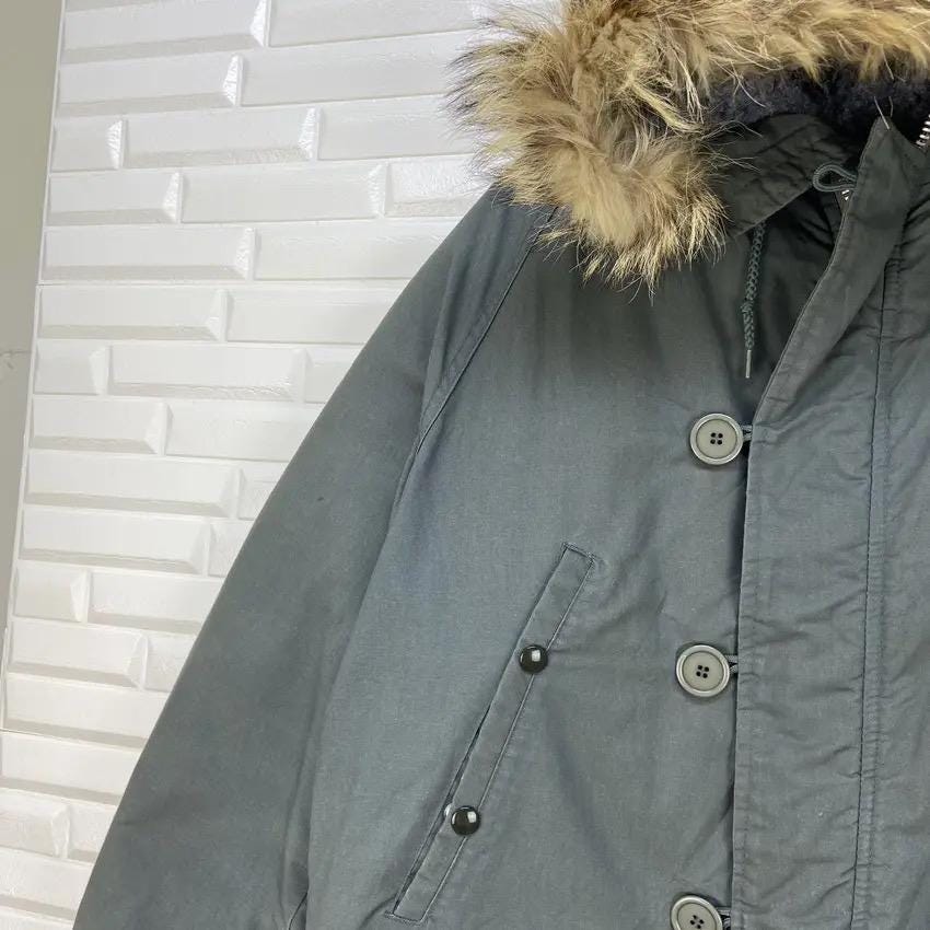 Vintage Corinth Mfg Made in USA Military Uniform Arctic Parka
