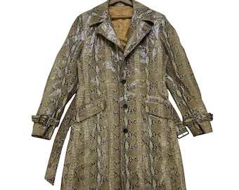 Piel de cerdo de abrigo largo de pitón de Tornado Mart