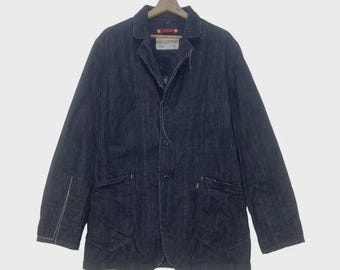 Vintage Levi’s Redloop Workers Workwear Chore Distressed Denim Jacket