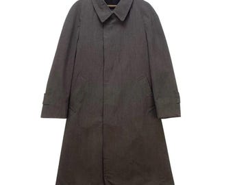 Vintage Aquascutum Made in England Showerproof Pure Worsted Trenchcoat