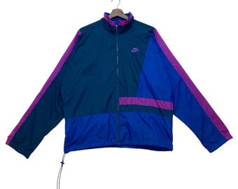 Vintage Nike Color Block Windbreaker Nylon Light Jacket