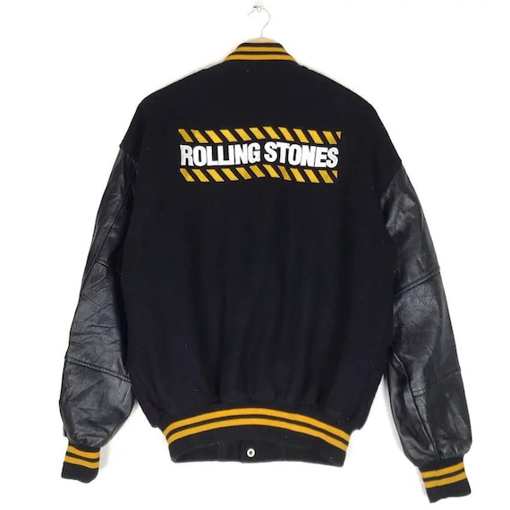 Vintage the Rolling Stones No Security Tour 99 Leather Varsity