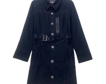 Uniseks Algonquins Madness lange gotische wollen jas