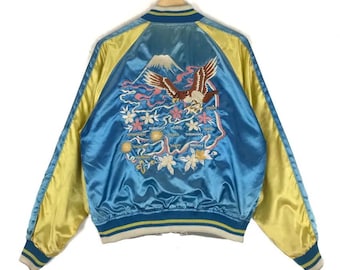 Reversible EVISU Yamane Sukajan Jacket | Osaka Biwako Motifs Hand