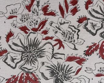 Handbedrukte katoenen stof op maat gesneden – Indiase boho-stof, per meter voor naaien, quilten, meubelbekleding, kussens en woondecoratie.
