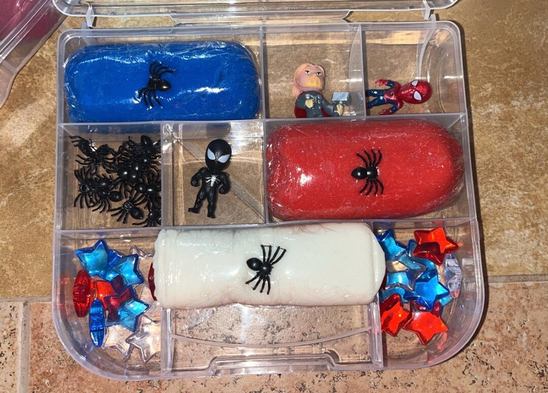 Superhero Playdough Kit - Etsy UK