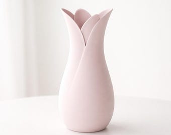 Tulip Vase STL | Modern Minimal Flower Vase 3D Print | Elegant Curved Vase | Scandinavian Home Decor STL