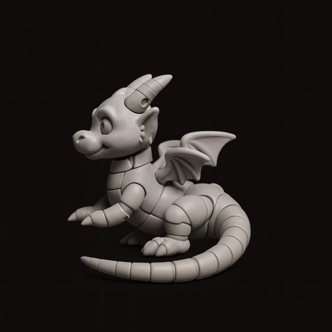 Baby Dragon 3D Model STL | Cute Fantasy Creature | Printable Figurine ...