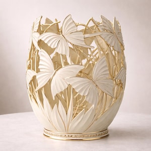 Butterfly Vase STL | Luxury Floral Vase 3D Print | Decorative Butterfly Home Decor | Elegant Ornamental Vase STL