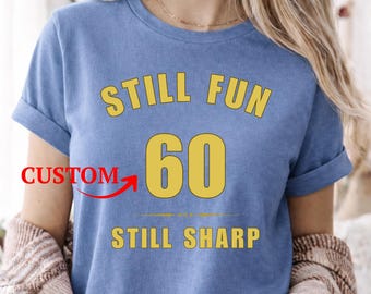 Camisa de colores cómodos para 60 cumpleaños, regalo personalizado