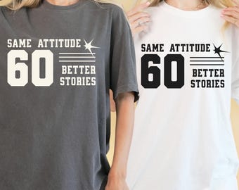 Maglietta per il 60° compleanno, 60° compleanno per donne, magliette divertenti per il 60° compleanno, regali per il 60° compleanno, regalo per il 60° compleanno per uomini, 60° anniversario