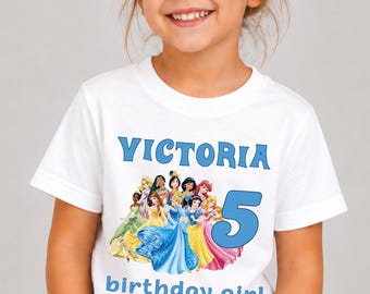 Princess Birthday Party Shirt Girls Theme Princess Outfit,  The  Little Princess Gift