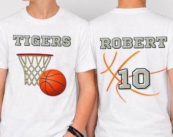 Personalized Basketball Shirt, Custom Team Shirt, Player Name & Number Tee, Youth Basketball Shirt, Team Spirit Shirt, Basketball Mom Gift