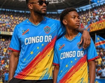 Custom Congo Dr Soccer Crop Top Jersey Personalized Name Number Football Shirt Congolese Game Day Outfit Women Festival Clothing Blokette Co