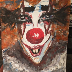Original Clown Watercolor