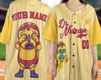 Toy Story 5 Baseball Jersey, Custom Name Dr. Nutcase Jersey Shirt, Toy Story Birthday Outfit, Kids Party Family Gift NHS406-6