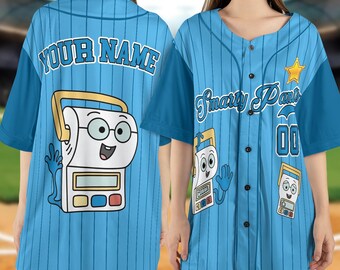 Toy Story 5 Baseball Jersey, Custom Name Smarty Pants Jersey Shirt, Toy Story Birthday Outfit, Kids Party Family Gift NHS406-3