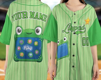 Toy Story 5 Baseball Jersey, Custom Name Lilypad Jersey Shirt, Toy Story Birthday Outfit, Kids Party Family Gift NHS406-4