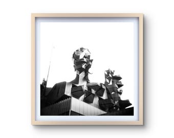 Rennes Landscape - Black and White Photograph - Double Exposure