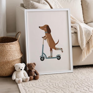 Paquete de 120 láminas imprimibles para pared infantil, láminas vintage para guardería, decoración para habitación de niño, pósteres de animales, decoración para sala de juegos, pared de galería, descarga digital. imagen 19