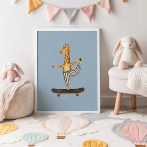 Paquete de 120 láminas imprimibles para pared infantil, láminas vintage para guardería, decoración para habitación de niño, pósteres de animales, decoración para sala de juegos, pared de galería, descarga digital. imagen 12