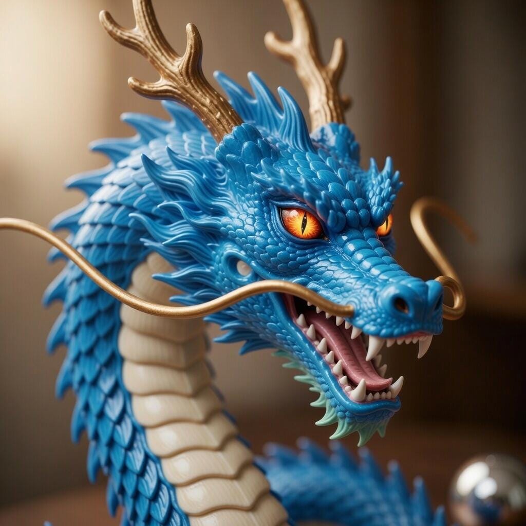 Detailed Dragon STL File • Fantasy 3D Model, Mythical Creature Figurine ...