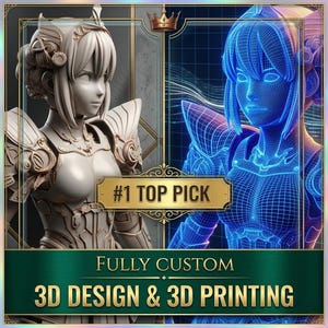 Custom 3D STL File Design | Personalized 3D Model for Printing | CNC & 3D Print STL Service | Made to Order | Digital Download