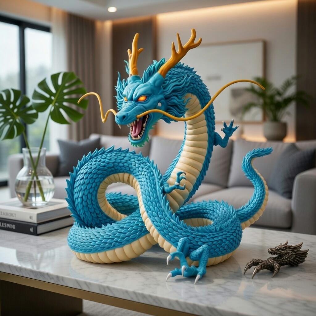 Detailed Dragon STL File • Fantasy 3D Model, Mythical Creature Figurine ...