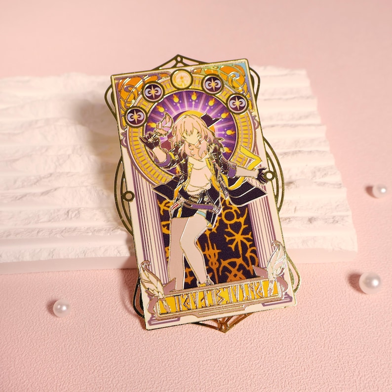 Honkai Star Rail Metal Bookmark, Retro Game Art Stelle