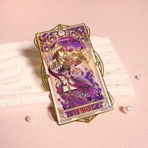 Honkai Star Rail Metal Bookmark, Retro Game Art Helektra