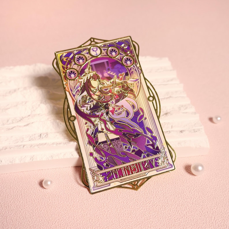 Honkai Star Rail Metal Bookmark, Retro Game Art Helektra