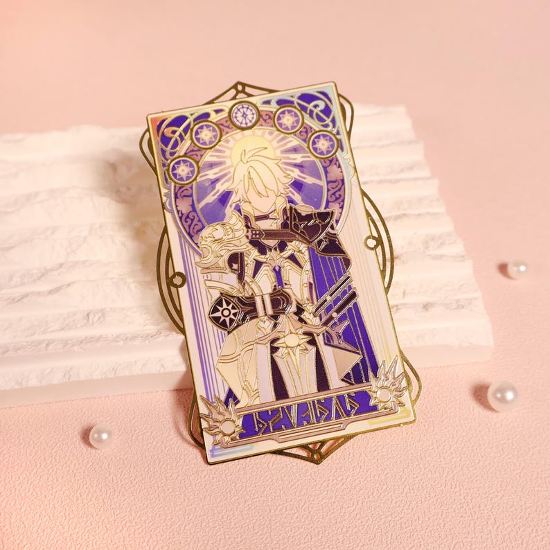 Honkai Star Rail Metal Bookmark, Retro Game Art Phainon