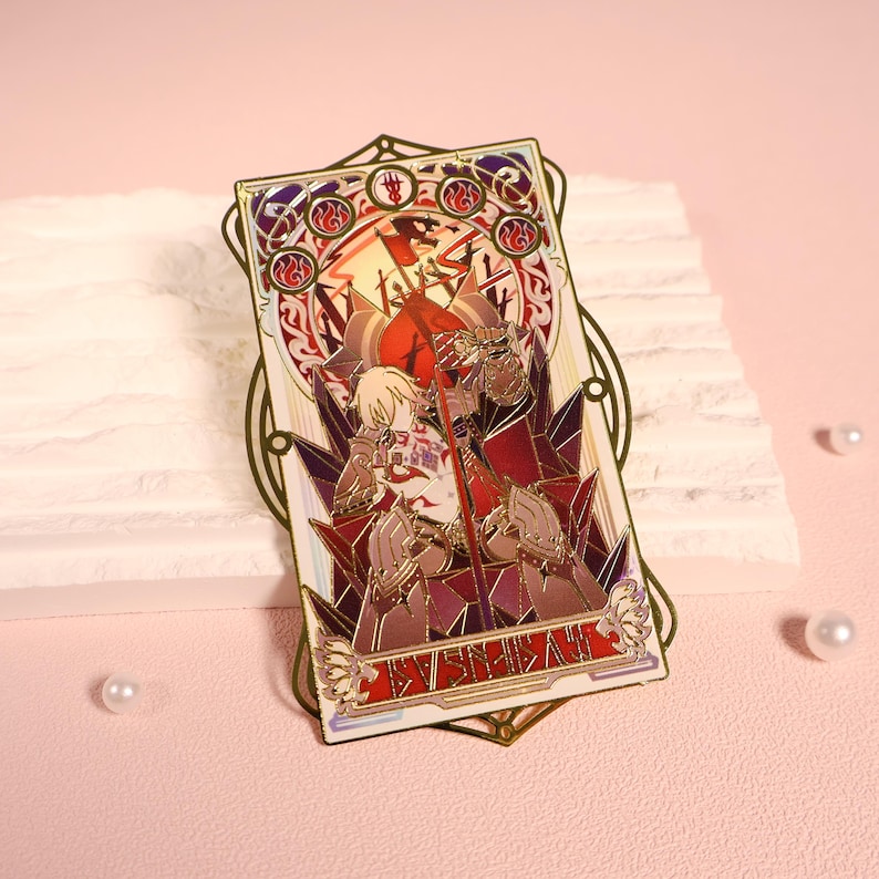 Honkai Star Rail Metal Bookmark, Retro Game Art Mydei