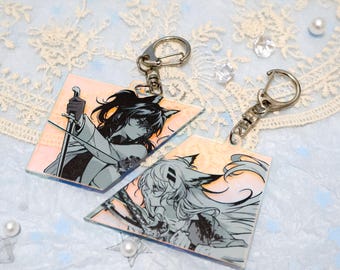 New model Arknights Retro Series Laser iridescent Acrylic keychains.