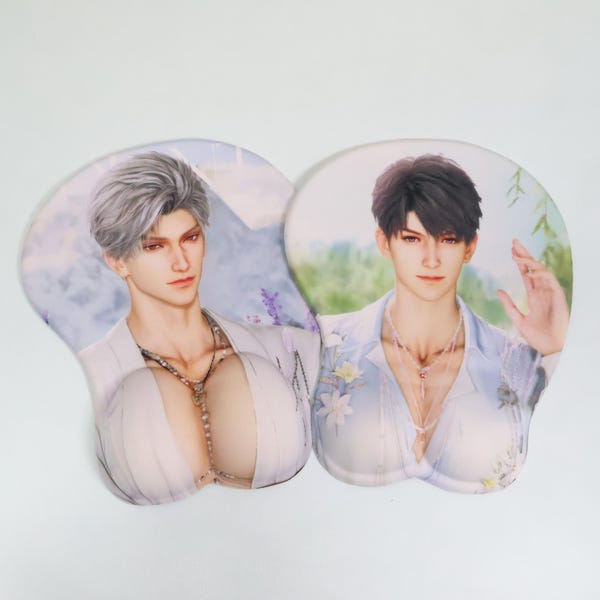 Love and Deepspace 3D Silicone Mouse Pad - Caleb, Sylus
