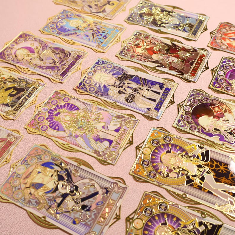 Honkai Star Rail Metal Bookmark, Retro Game Art image 2