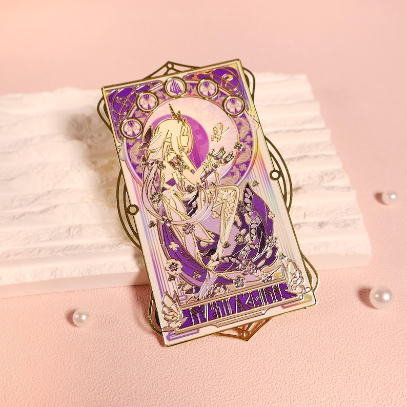 Honkai Star Rail Metal Bookmark, Retro Game Art Castorice