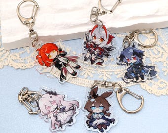 Arknights  Retro Mini Keychains,Small and cute.