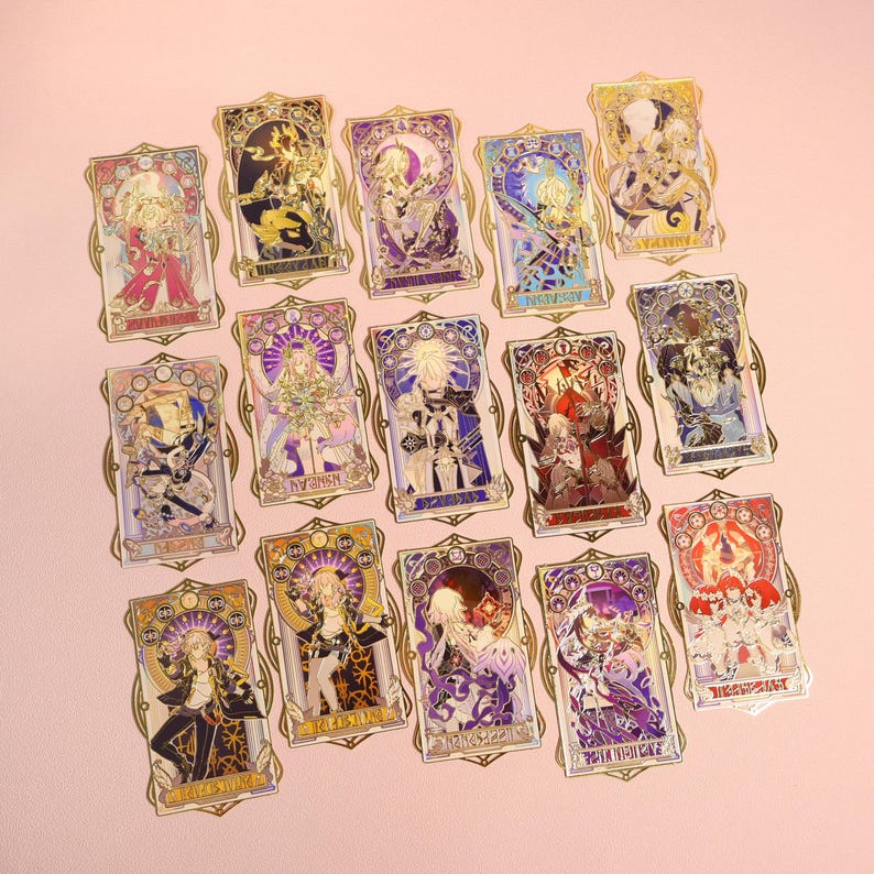 Honkai Star Rail Metal Bookmark, Retro Game Art all in