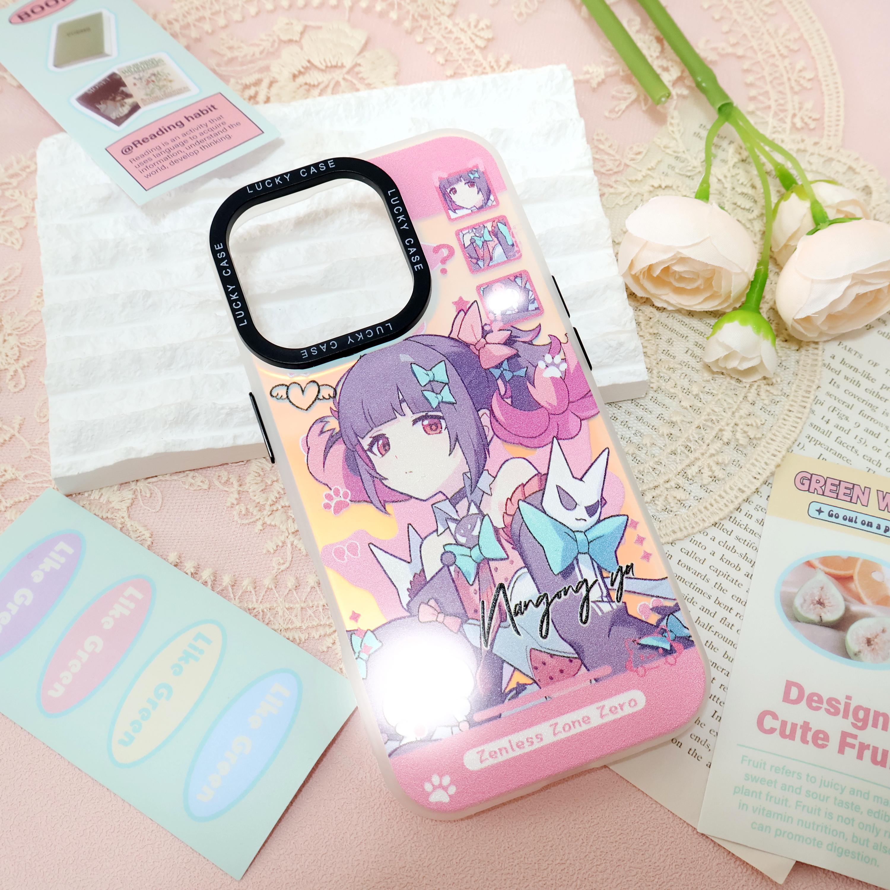 iPhone - 乙姫様 Zenless Zone Zero Angels of Delusion iPhone Case, Electroplated