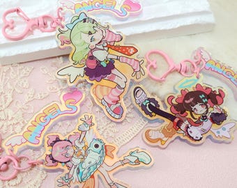 Limitierte Auflage Zenless Zone Zero Retro Serie Engel der Täuschung Laser Acryl Schlüsselbund!!!