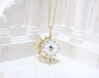 Honkai Star Rail  Phainon Handmade Alloy, artificial gemstone Necklace, Retro Star Pendant.