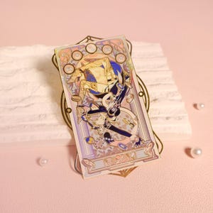 Honkai Star Rail Metal Bookmark, Retro Game Art Cipher