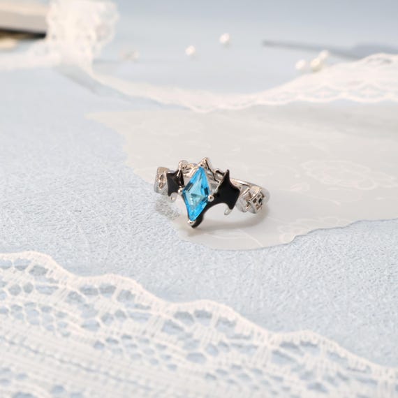 Genshin Impact Dottore Tanzanite ring,Adjustable size is suitable for wearing and giving as a gift.
