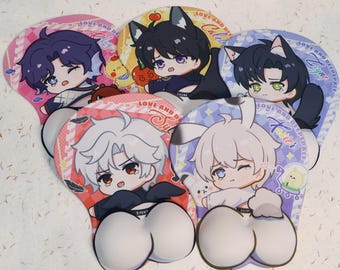 Love and Deepspace 3D Anime Mouse Pad, Kawaii Retro Series