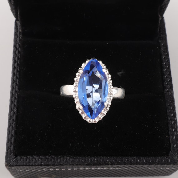 Handmade Tanzanite Ring: 925 Sterling Silver Blue Gemstone Jewelry