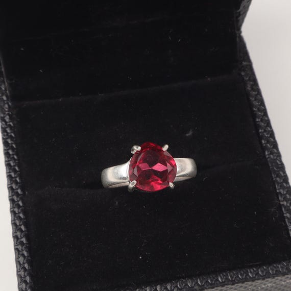 Handmade Pink Rubellite Ring: 925 Sterling Silver Pink Gemstone Jewelry